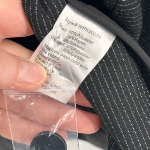 41Hawthorn Women's Chevron Single Breasted One Button Blazer Jacket Gray Size 2X - Picture 6 of 9